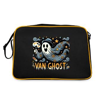 Van Ghost Art Teacher Halloween - Retro Bag - black/gold - Back