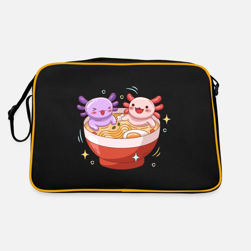 Conception de salle de bain Axoltol Ramen pour les amateurs d’axolotl Sac Retro