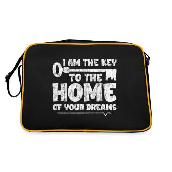 Je suis la clé de la maison de vos rêves 3 - Sac Retro - noir/or - Dos