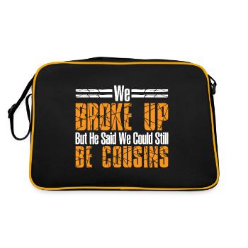 We broke up but he said we could be cousins 44 - Retro Bag - black/gold - Back