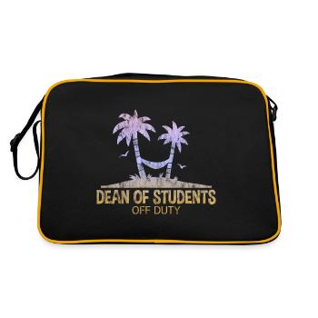 Dean Of Students Off Duty 3 - Retro Bag - black/gold - Back