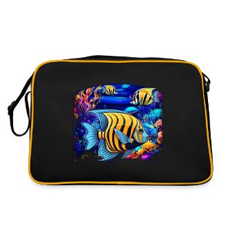Angelfish - Retro Bag - black/gold - Back