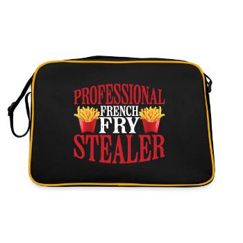 Professional French Fry Stealer 6 - Retro Bag - black/gold - Back