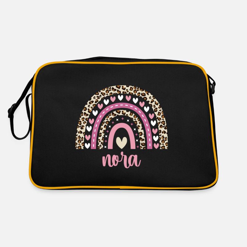 Nora Regenbogen Name Geburtstag Nora Retro Tasche