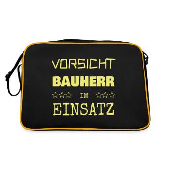 Bâtisseur comme vocation - Sac Retro - noir/or - Dos