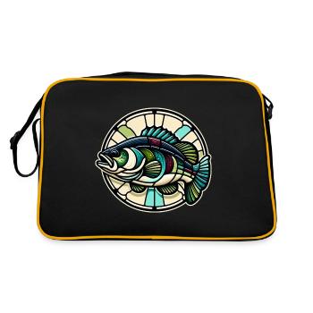 Poisson bar - Sac Retro - noir/or - Dos