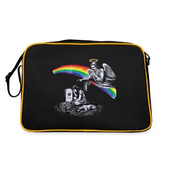 Papa disparu en deuil - Sac Retro - noir/or - Dos