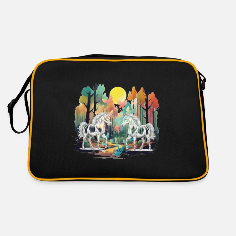 Forest Forest Dwellers Unicorns Unicorns Mythical Creatures Retro Bag