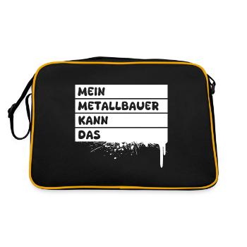 Métallurgiste en tant que profession - Sac Retro - noir/or - Dos