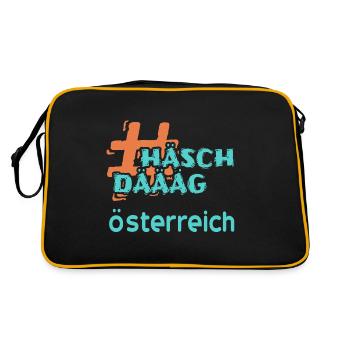 Austria Österreich - Retro Bag - black/gold - Back