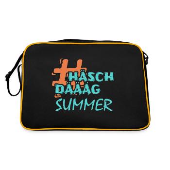Summer - Retro Tasche - Schwarz/Gold - Hinten