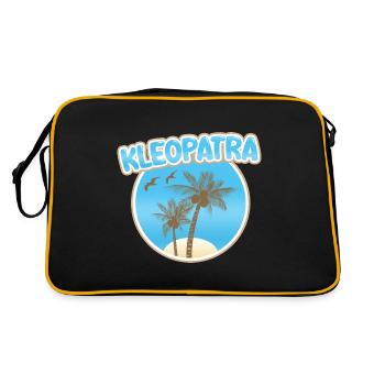 Gift for Cleopatra - Retro Bag - black/gold - Back