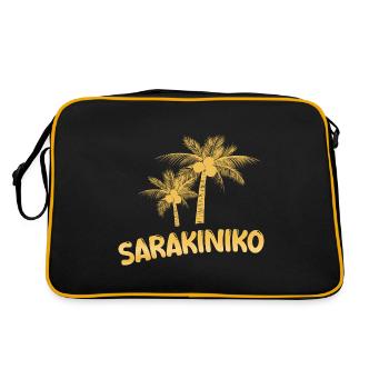 Gift for Sarakiniko - Retro Bag - black/gold - Back