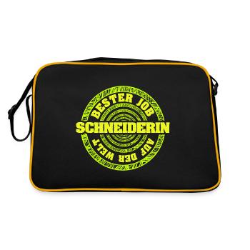 Emploi Couturière - Sac Retro - noir/or - Dos