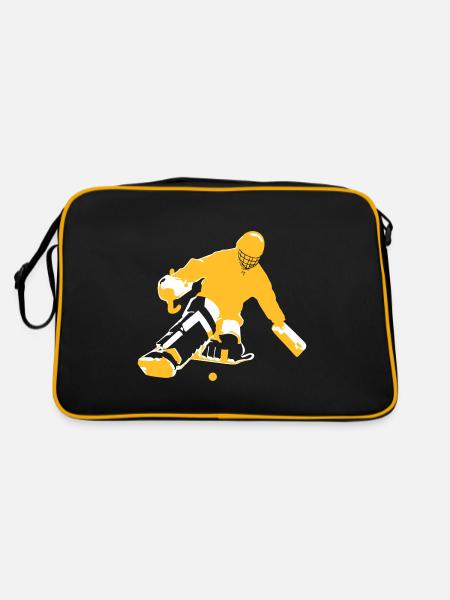 Field hockey goalkeeper - Retro Bag - black/gold - Back