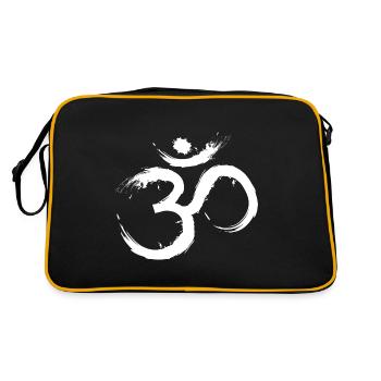 Om design symbol Hindu Jainas Buddhist Hindu - Retro Bag - black/gold - Back