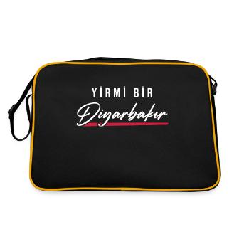 Diyarbakir 21 Turquie Turkiye Gift Holiday Kurd - Sac Retro - noir/or - Dos