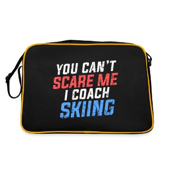 You Can’t Scare Me Coach Skiing Moniteur de ski Dictons - Sac Retro - noir/or - Dos