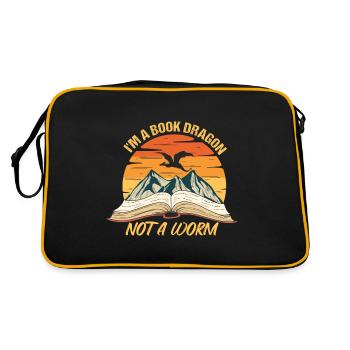 Ver de bibliothèque Drôle de sort pour un fantasy - Sac Retro - noir/or - Dos