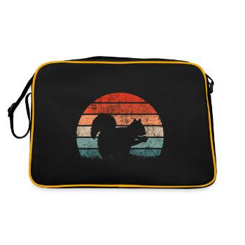 Écureuils de style vintage - Sac Retro - noir/or - Dos
