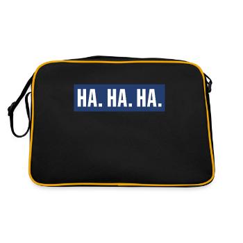 Ha ha ha - Retro Bag - black/gold - Back