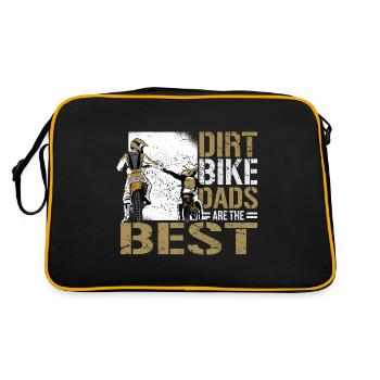 Dirt Bike Dads are the Best Motocross Biker Enduro - Retro Bag - black/gold - Back