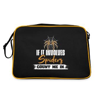 Insectes rengaine pour un entomologiste - Sac Retro - noir/or - Dos