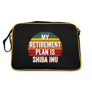Jeton Shiba Inu - Shiba inu, Shiba inu Crypto - Sac Retro - noir/or - Dos