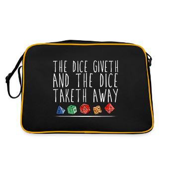 The Dice Giveth And The Dice Taketh Away 3 - Retro Bag - black/gold - Back
