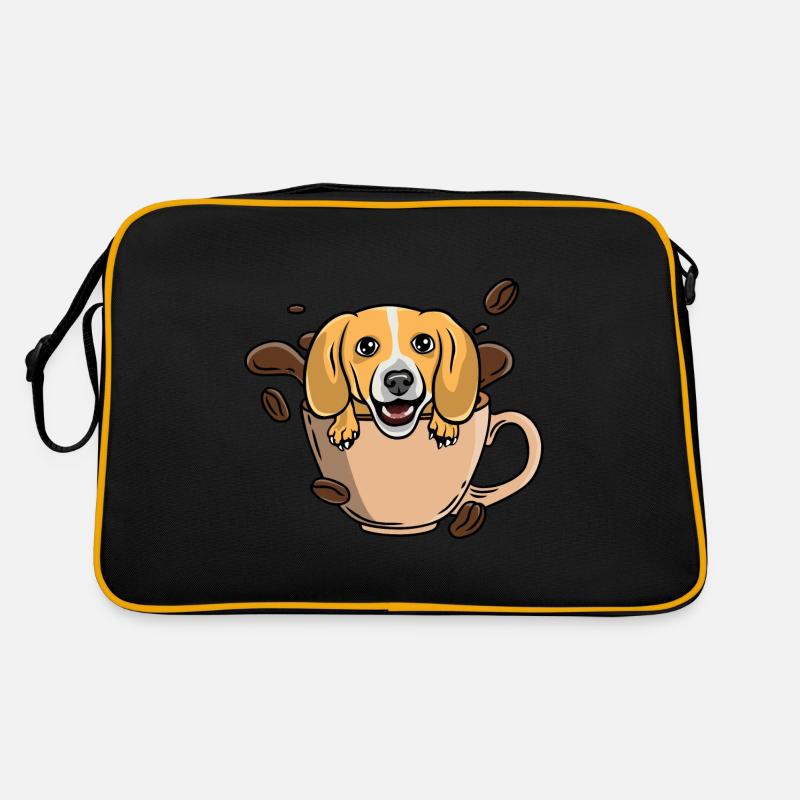 Kaffee beagle Retro Tasche