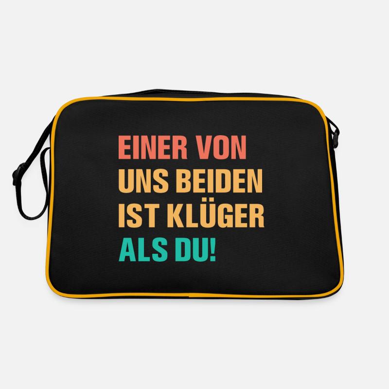 Klüger Als Du Spruch Sprüche Retro Tasche