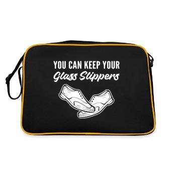 Glass Slippers Sarcastic Person Poison - Retro Bag - black/gold - Back
