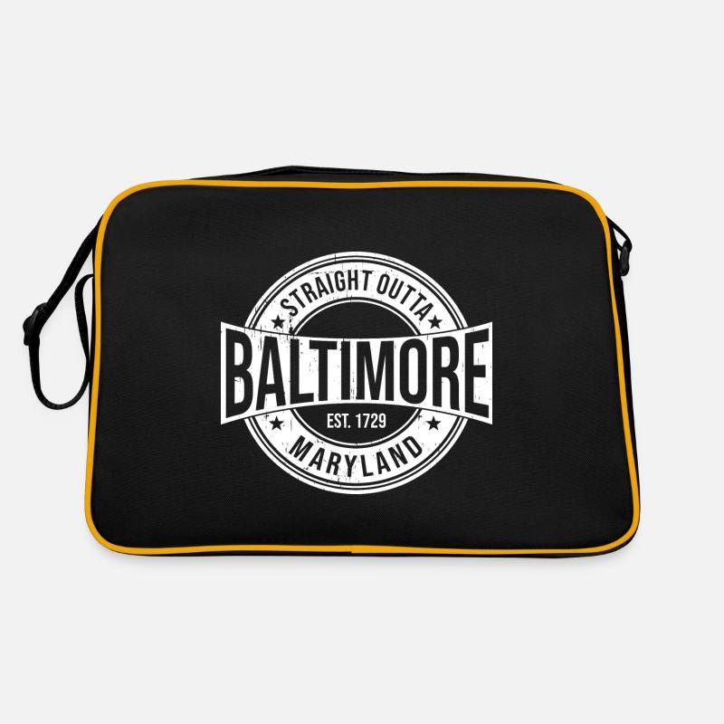 Baltimore - Retro Bag - black/gold