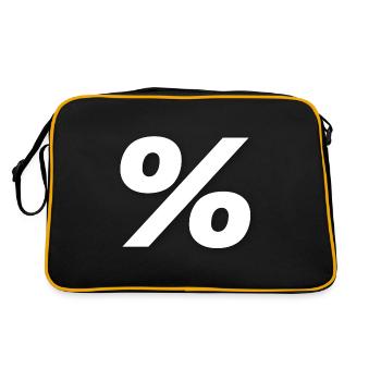 % Pourcentage - Sac Retro - noir/or - Dos