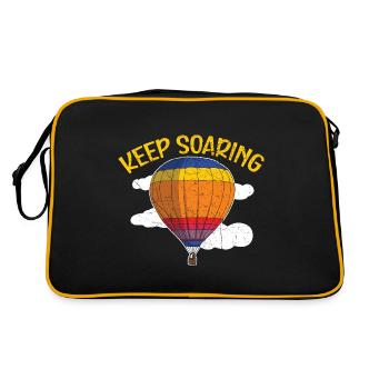 Les amateurs de montgolfières B continuent de s’élever - Sac Retro - noir/or - Dos