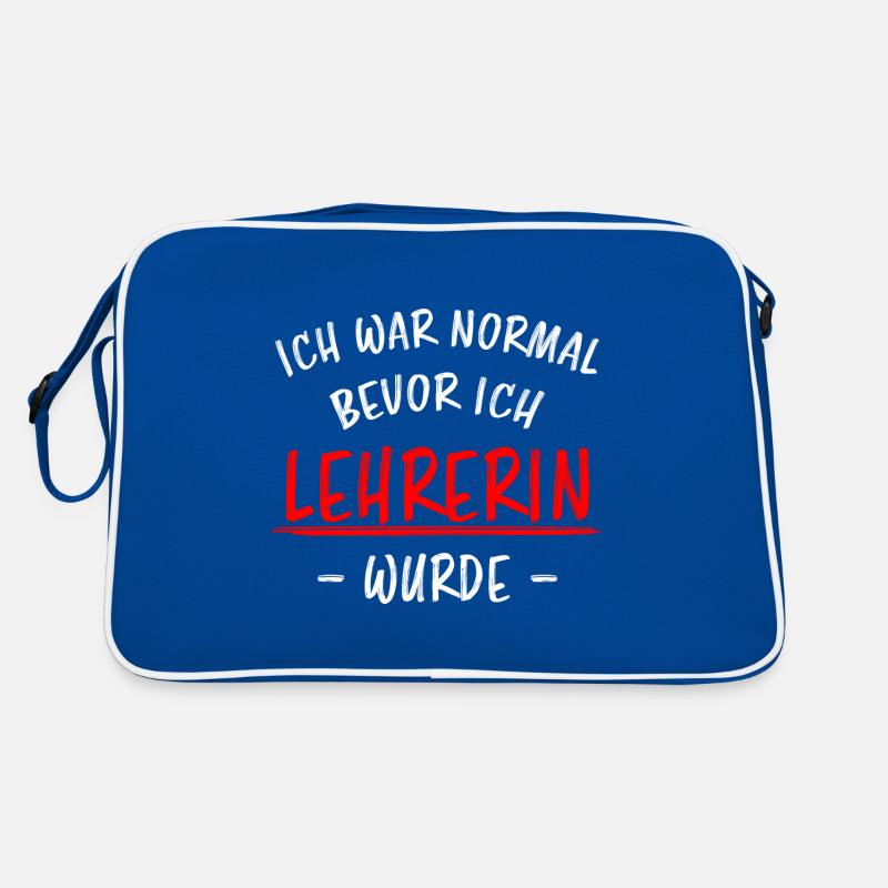 Lehrerin Beruf Lustige Spruch Unterricht Geschenk Retro Tasche