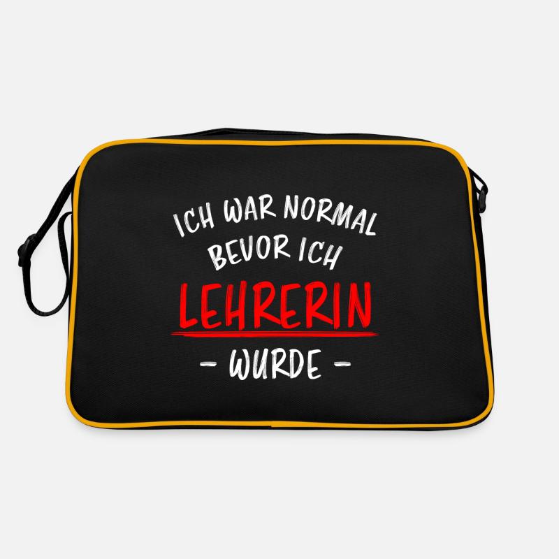 Lehrerin Beruf Lustige Spruch Unterricht Geschenk Retro Tasche