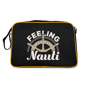 Sentiment Nauti Sailor Navire Nautique Marin - Sac Retro - noir/or - Dos