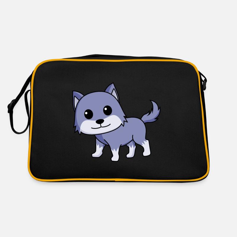 Wolf Comic Tier Retro Tasche