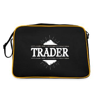 Trader Beruf - Retro Tasche - Schwarz/Gold - Hinten