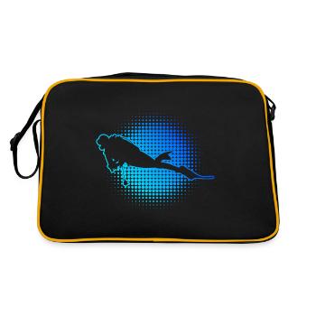 Diving Diver Scuba Diver Diver Men - Retro Bag - black/gold - Back