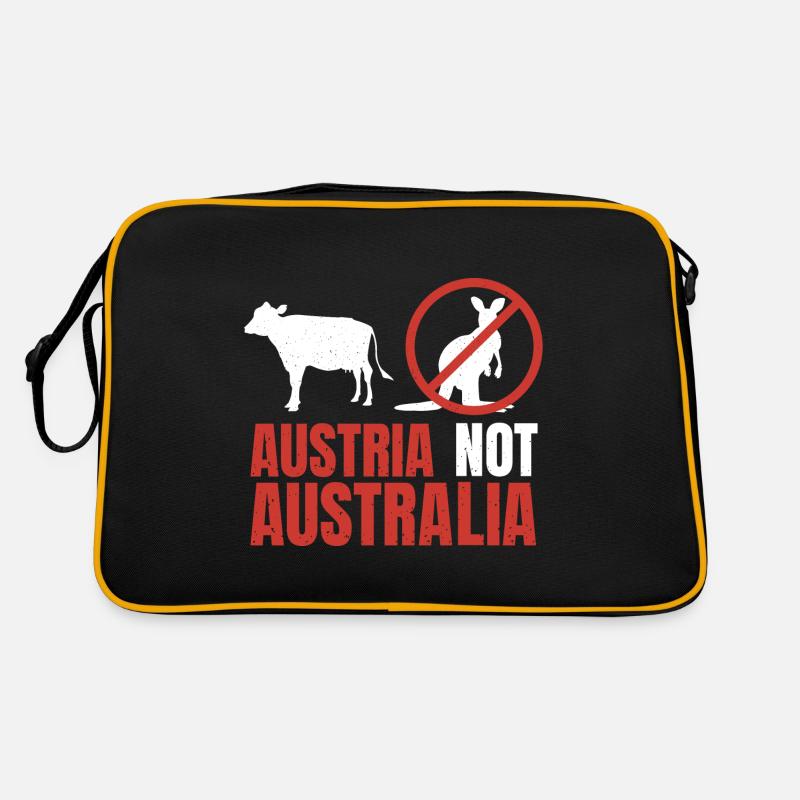 Austria Not Australia Kangaroos Funny Pun Retro Tasche