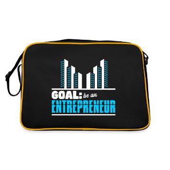 Goal Be An Entrepreneur - Retro Bag - black/gold - Back