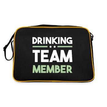 Drinking Team - Retro Bag - black/gold - Back
