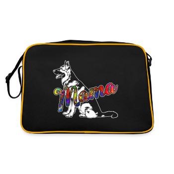German Shepherd German Shepherd Mama - Retro Bag - black/gold - Back