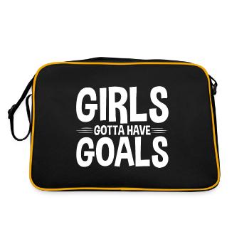 Les filles doivent avoir des objectifs 4 - Sac Retro - noir/or - Dos