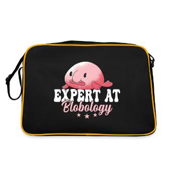 Blobfish-experte Bei Blobology Blobfishes Besitzer - Retro Tasche - Schwarz/Gold - Hinten