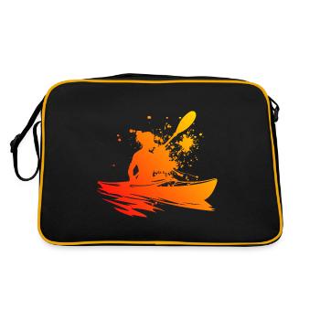Kayak Femme Kayak Kayak Homme Canoë Kayak - Sac Retro - noir/or - Dos
