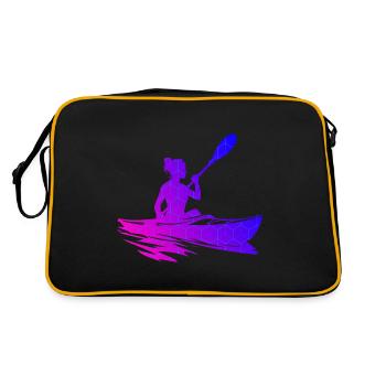 Kayak Femme Kayak Canoë Kayak Homme - Sac Retro - noir/or - Dos