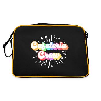 Cafeteria-Besatzung - Retro Tasche - Schwarz/Gold - Hinten